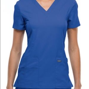 Sanibel Scrubs Size Medium Royal Blue Top